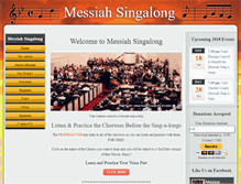 Tablet Screenshot of messiahsingalong.com